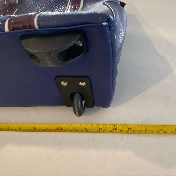 Cabrelli Co Blue Roller Briefcase Laptop Tote Travel Bag - Picture 6 of 13